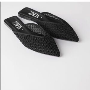 ZARA Flat Mesh Mules